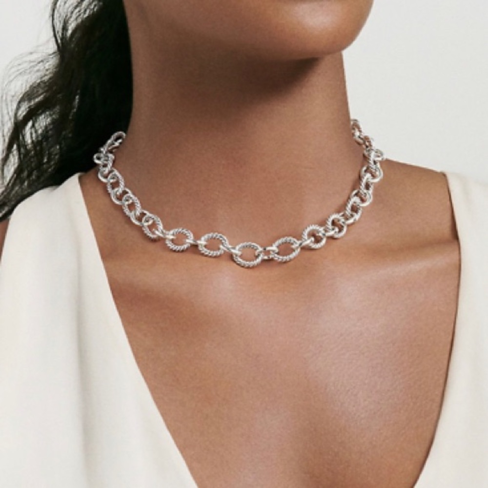 David Yurman Large Oval Link Necklace